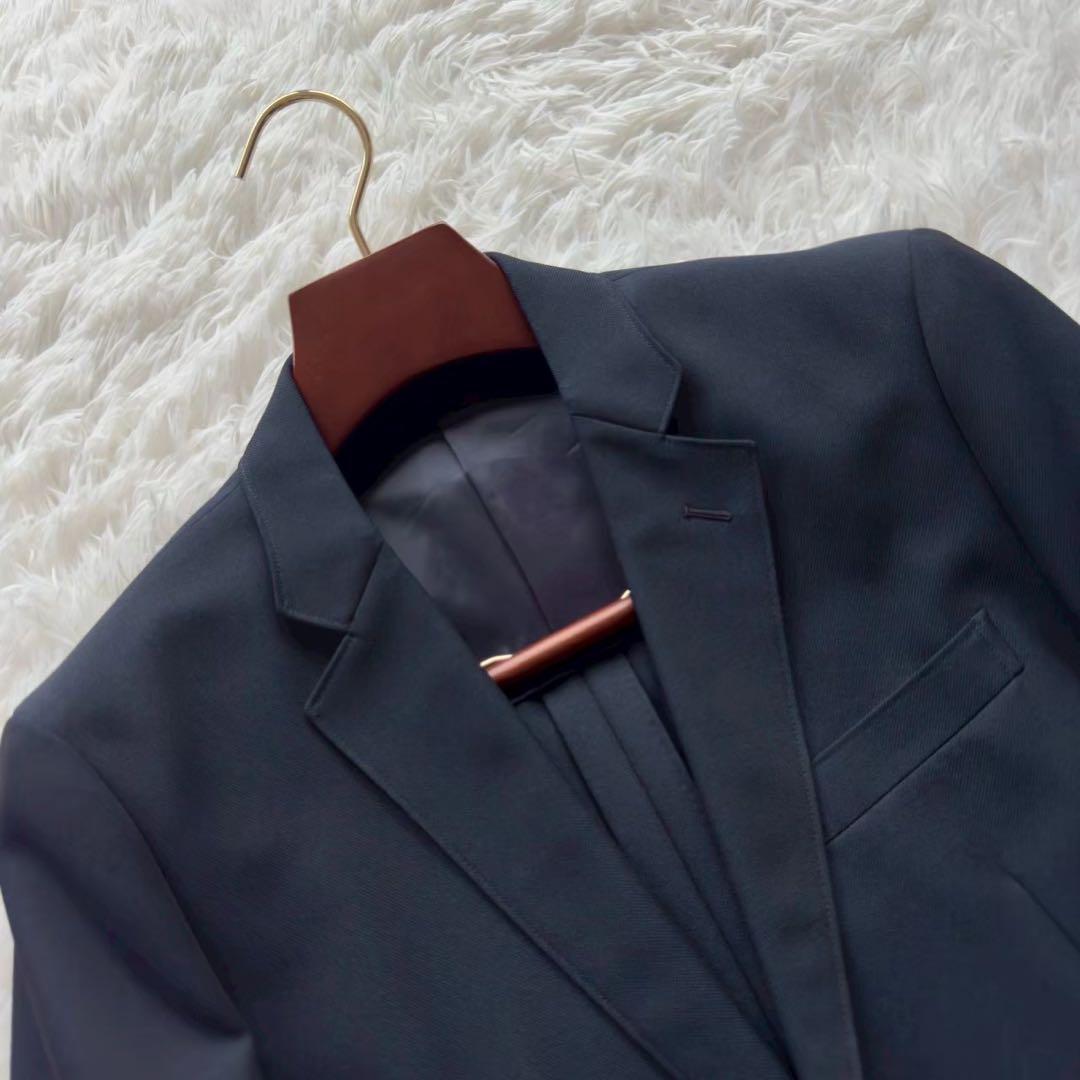 人気✨EPOCA UOMO セットアップ　ジャージー素材　微光沢　ロゴ刻印ボタン