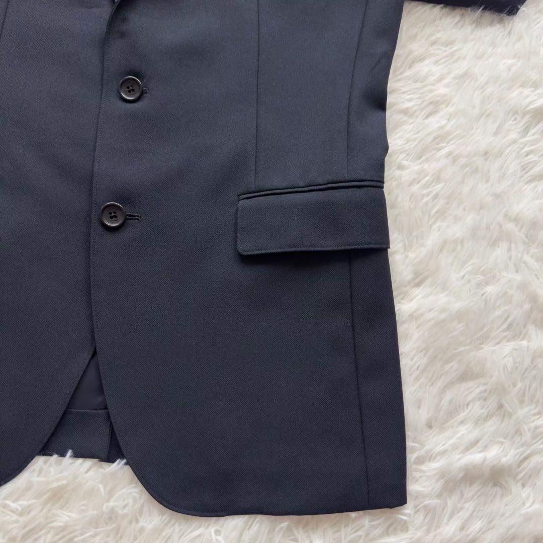 人気✨EPOCA UOMO セットアップ　ジャージー素材　微光沢　ロゴ刻印ボタン