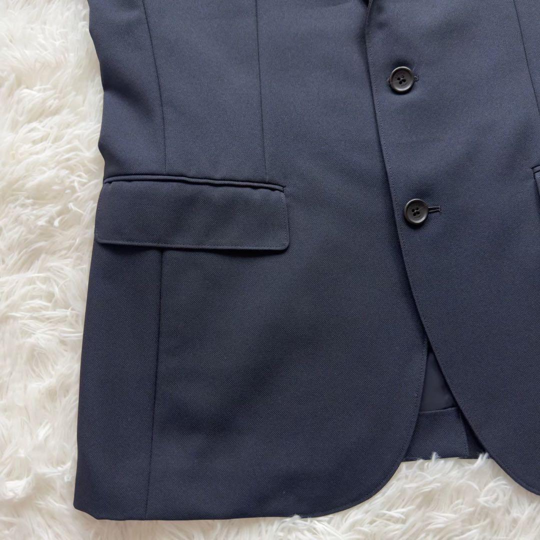 人気✨EPOCA UOMO セットアップ　ジャージー素材　微光沢　ロゴ刻印ボタン