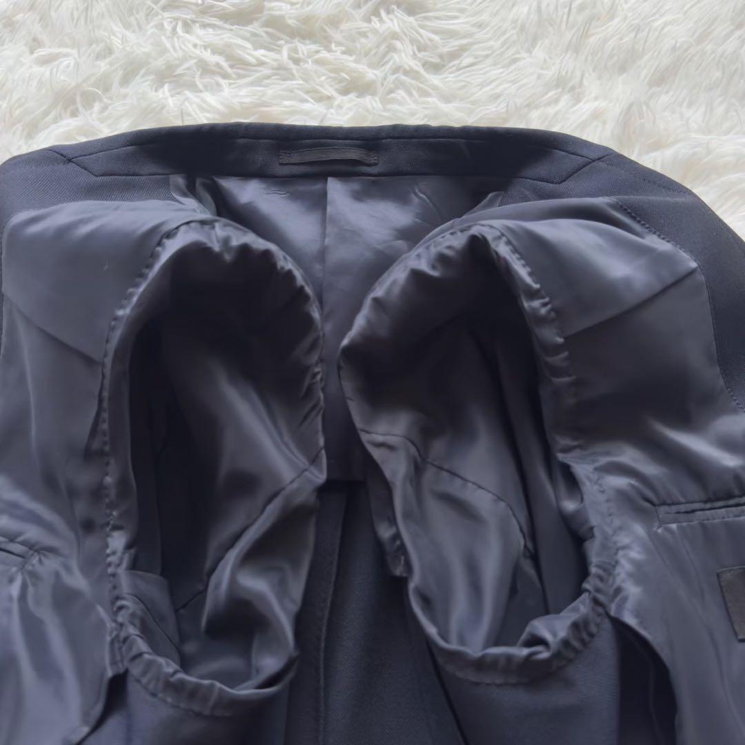 人気✨EPOCA UOMO セットアップ　ジャージー素材　微光沢　ロゴ刻印ボタン