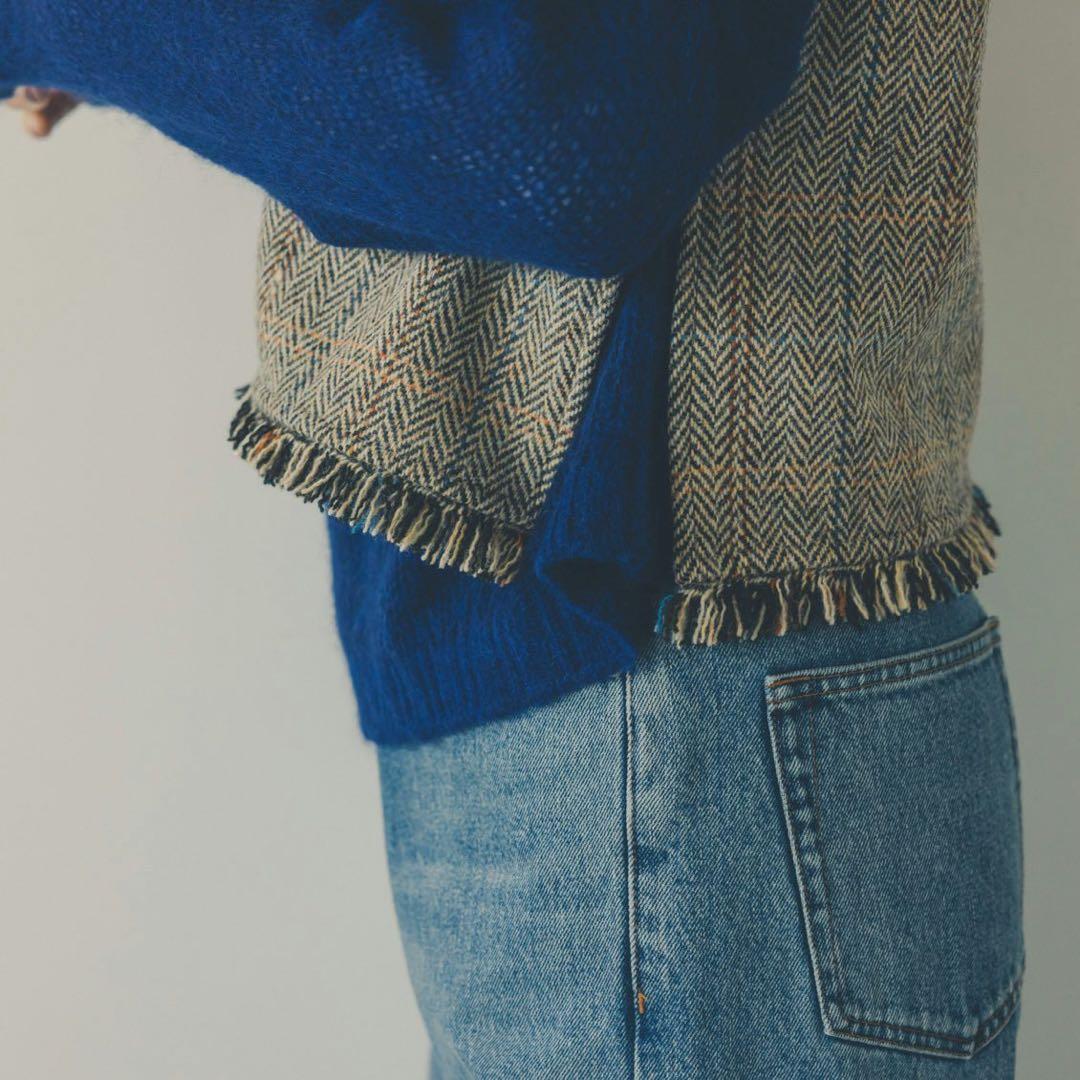 北欧、暮らしの道具店　ヘリンボーン柄のウールベスト 新品未使用