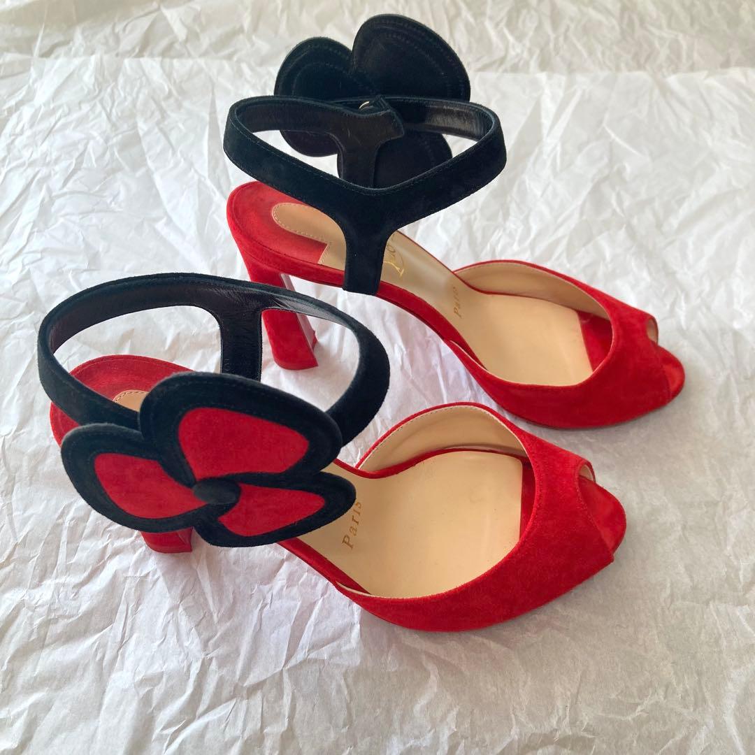 クリスチャンルブタン フラワーモチーフ サンダル35.5