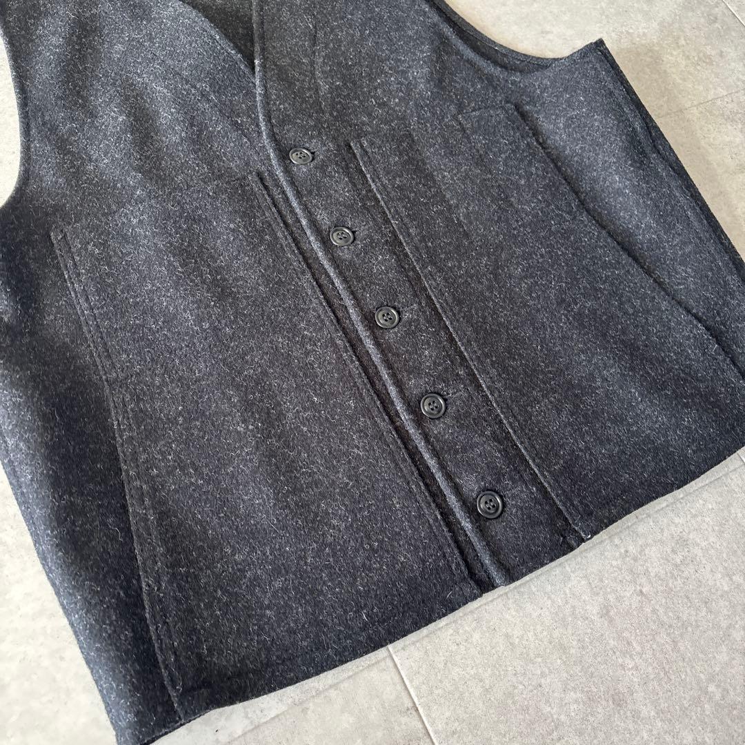 USA製 極美品 フィルソン マッキーノウールベスト L チャコールグレー