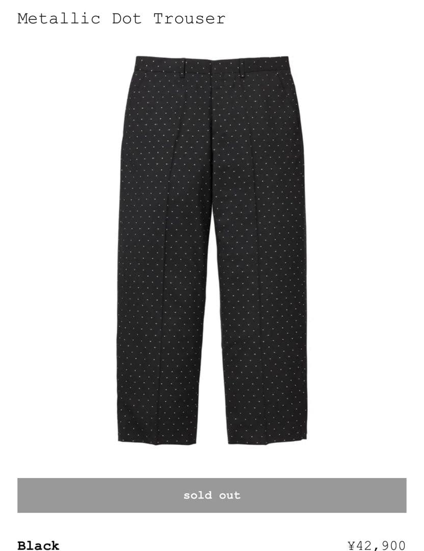 パンツ supreme llic dot trouser BLACK 30