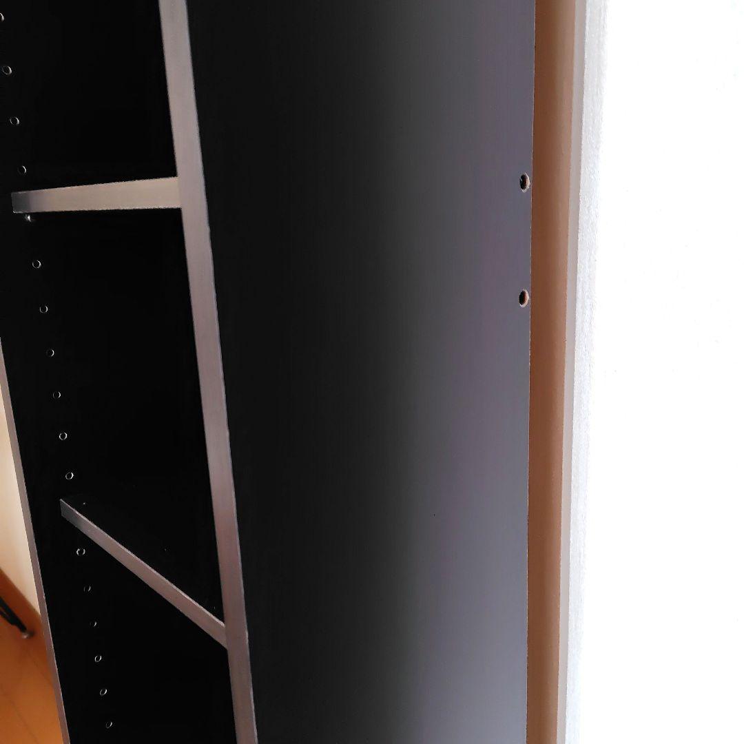 本棚　マガジンラック　漫画　CD　収納棚　ダークブラウン　棚移動　組み立て済み①