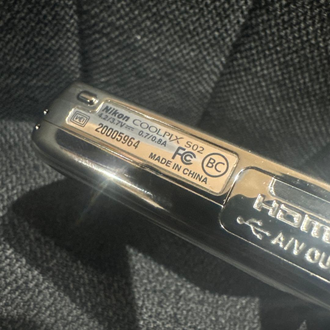Nikon COOLPIX S02 デジタルカメラ ブラック