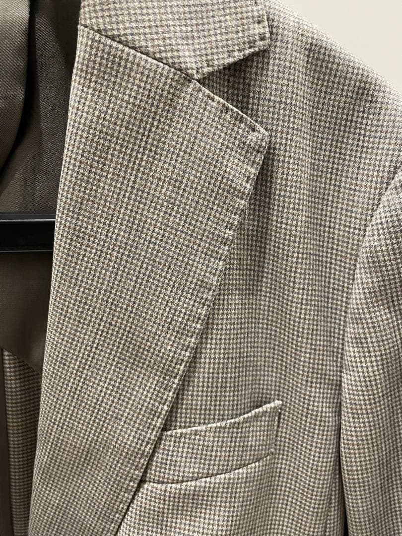 通年着用◎REDA千鳥柄ベージュ❤️入学❤️好印象ビジネススーツ♡ザスーツカンパニー