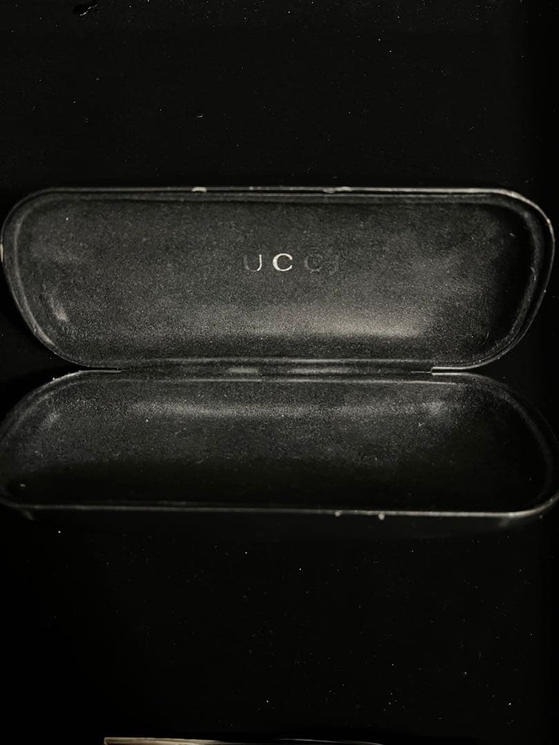 GUCCI スクエアサングラス　度なし　ケース付き　archive ours