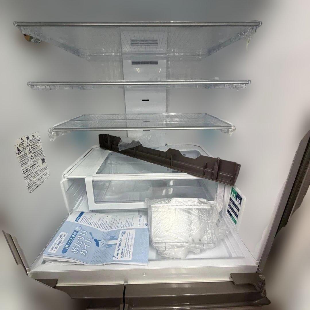 【美品 2021年】SHARP 502L 6ドア 冷蔵庫 SJ-F503G-T