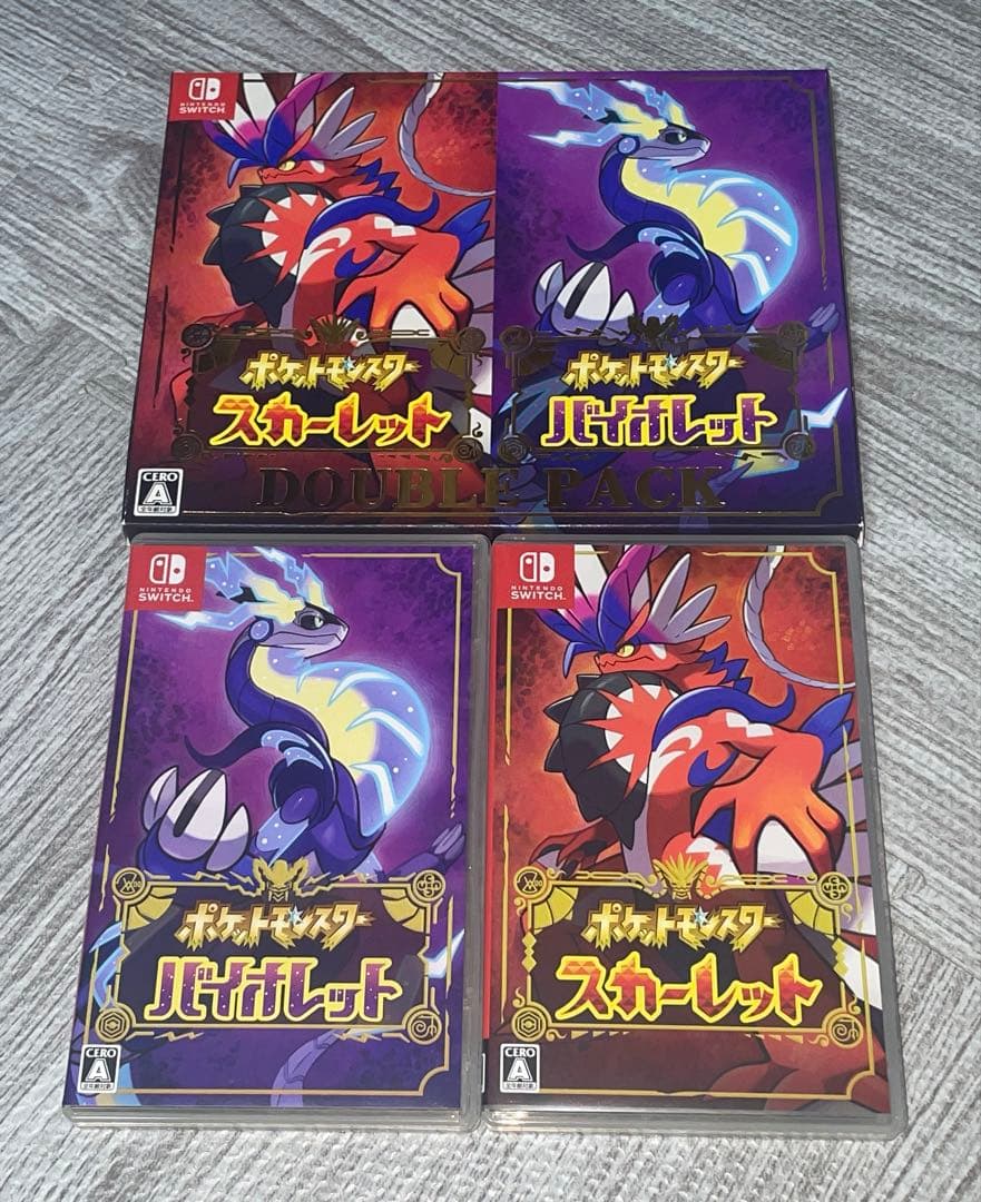 ポケモン　スカーレット　バイオレット　ダブルパック　Switch　ソフト