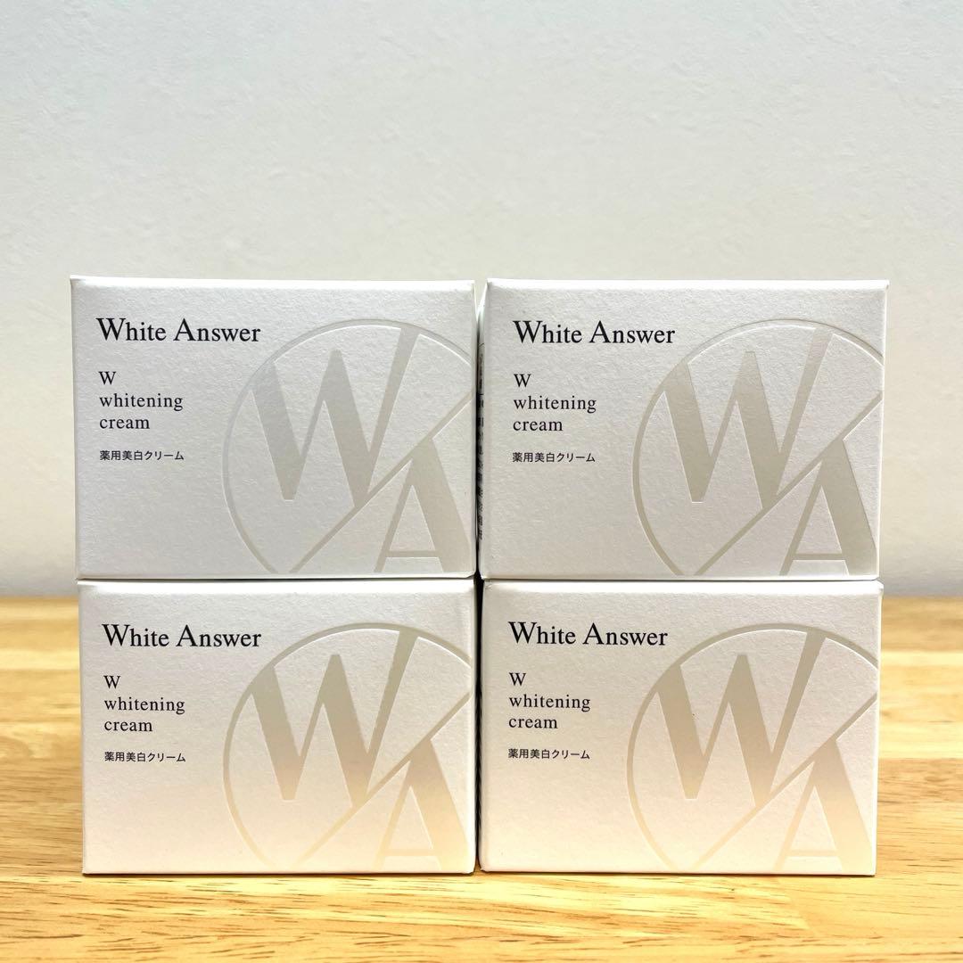 ホワイトアンサー×4　Wホワイトニングクリーム　薬用美白クリーム