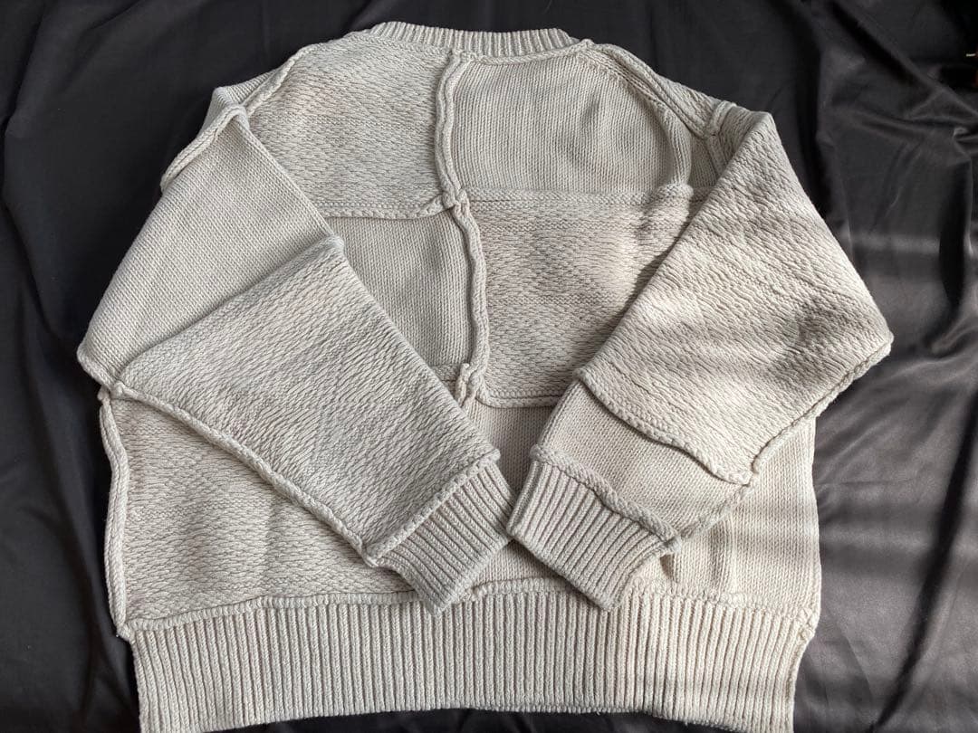 本日のみ　Name.　ネーム　パッチワークニット　オーバーサイズ　ウール