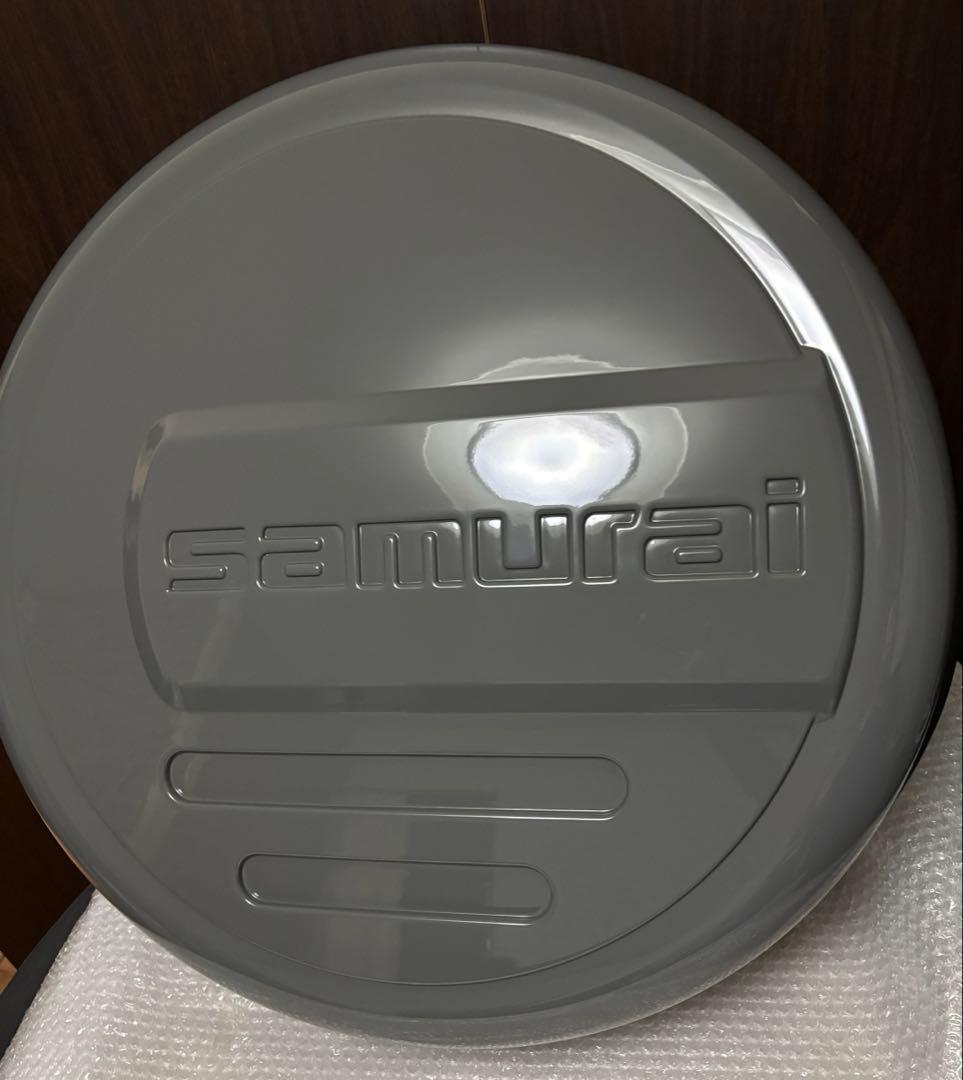 新型ジムニーリアスペアタイヤカバーsamurai 175/80R16用グレー