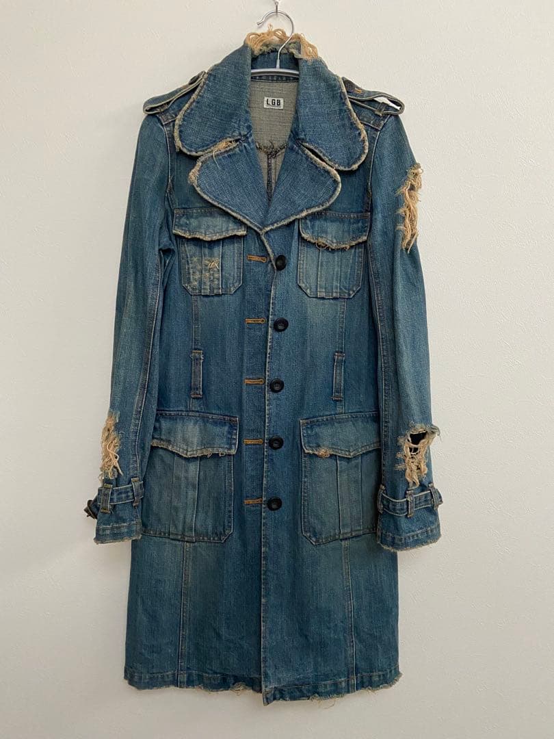 LGB ☆ 超希少 00s 初期デニムロングジャケット　未使用に近い美品