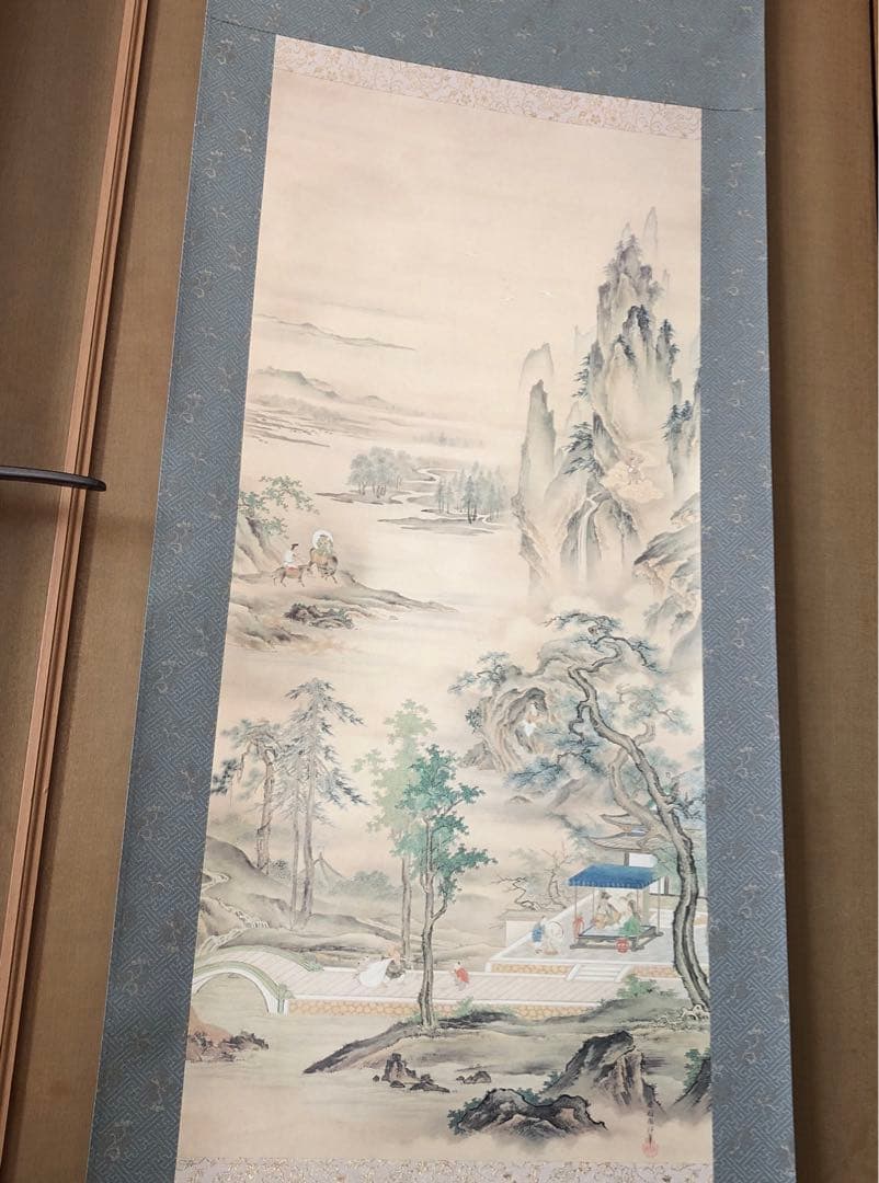 【新品・未使用品】七福神図　橋本雅邦　掛け軸　開運　縁起物