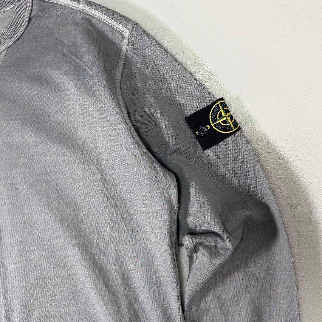 ストーンアイランド クルーネック ライトスウェット グレー S