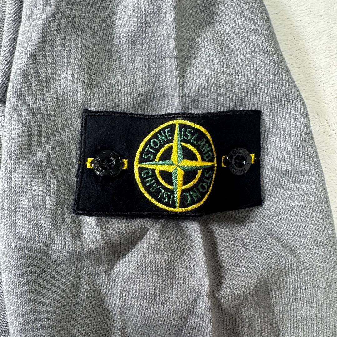 ストーンアイランド クルーネック ライトスウェット グレー S