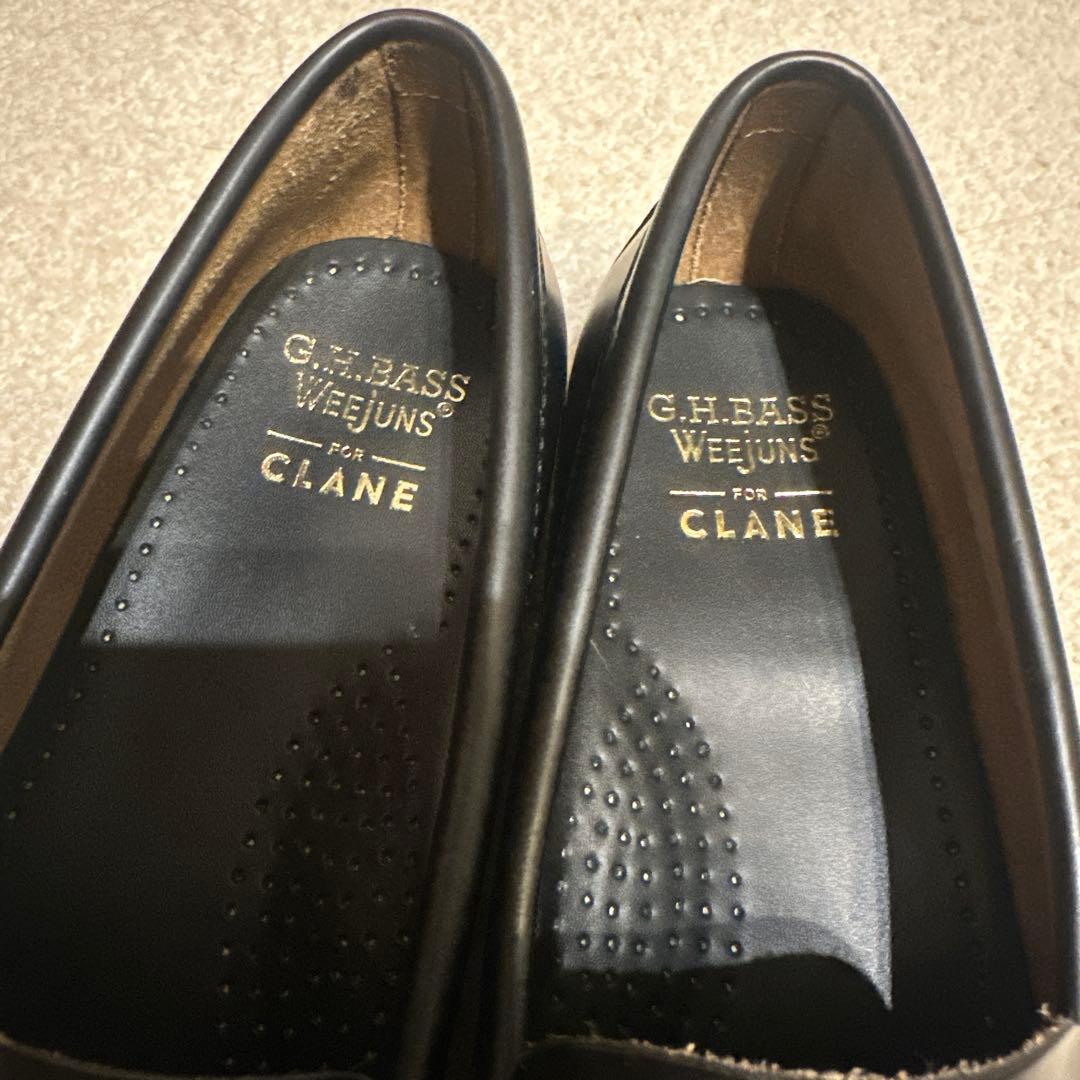 【CLANE×G.H.BASS】 Weejuns ブラックローファー