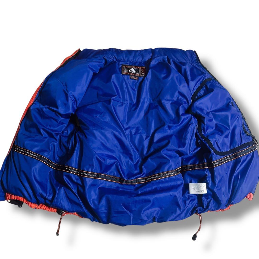 90s NIKE ACG ダウンベスト オレンジ リップストップ ヴィンテージ