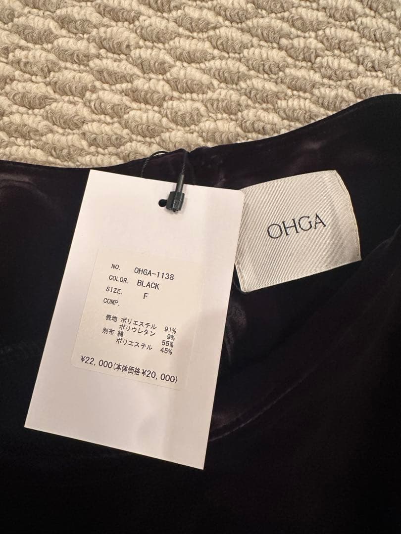 OHGA ベロアトップス　新品未使用タグ付き
