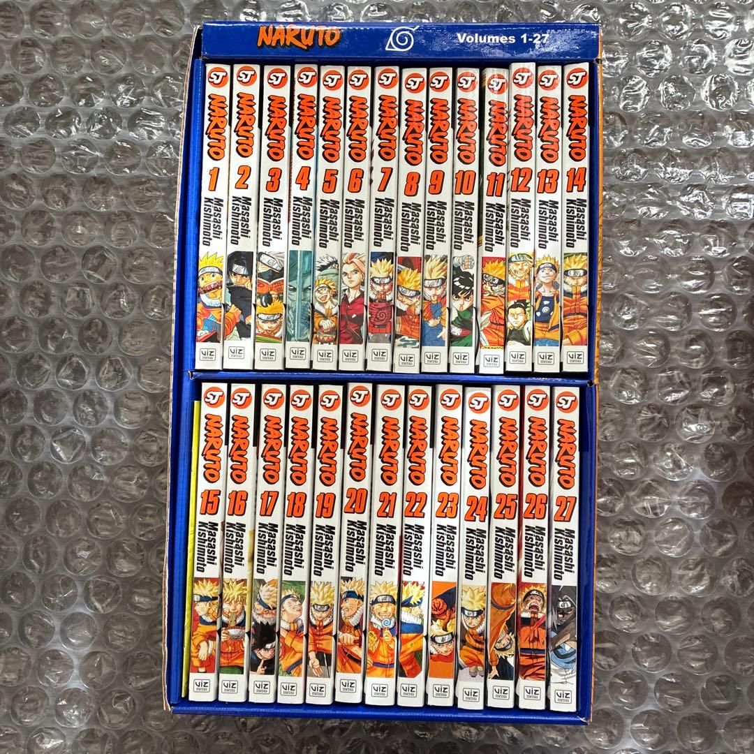 英語版　コミックス　NARUTO Box 1 蓋無し　1〜27巻　特典付き