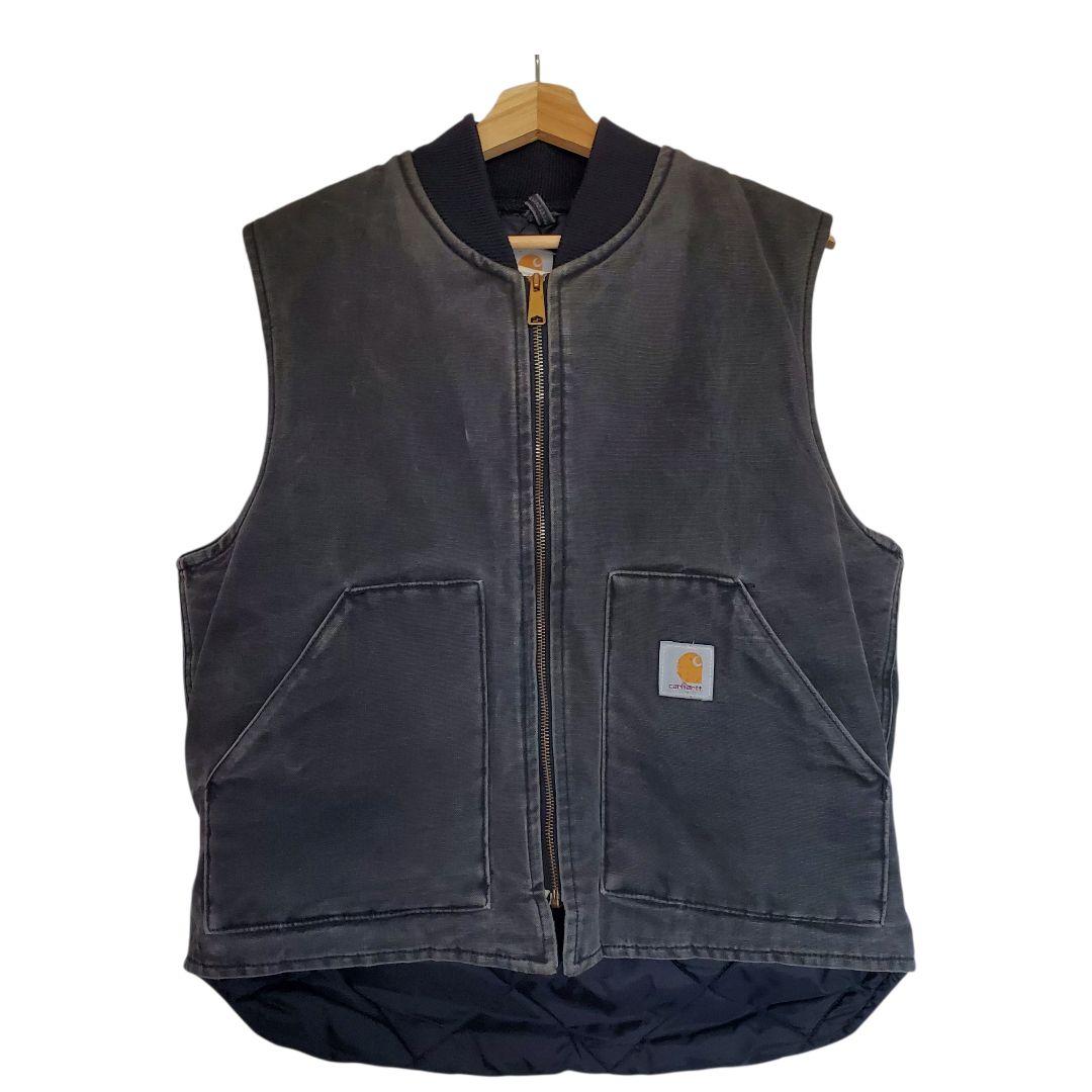 Carhartt ブラック ダックベスト L相当 腰ゴム