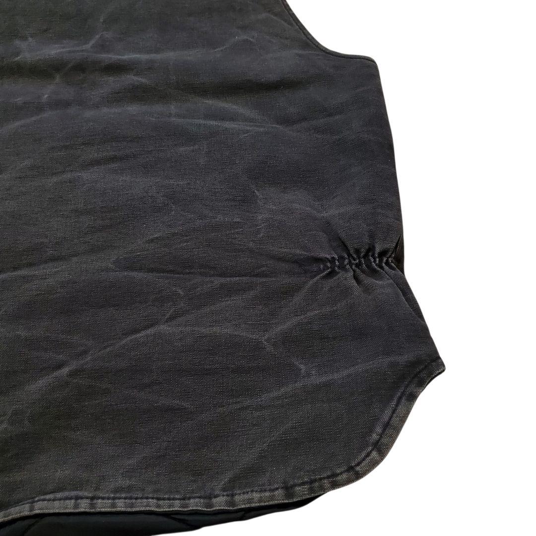 Carhartt ブラック ダックベスト L相当 腰ゴム