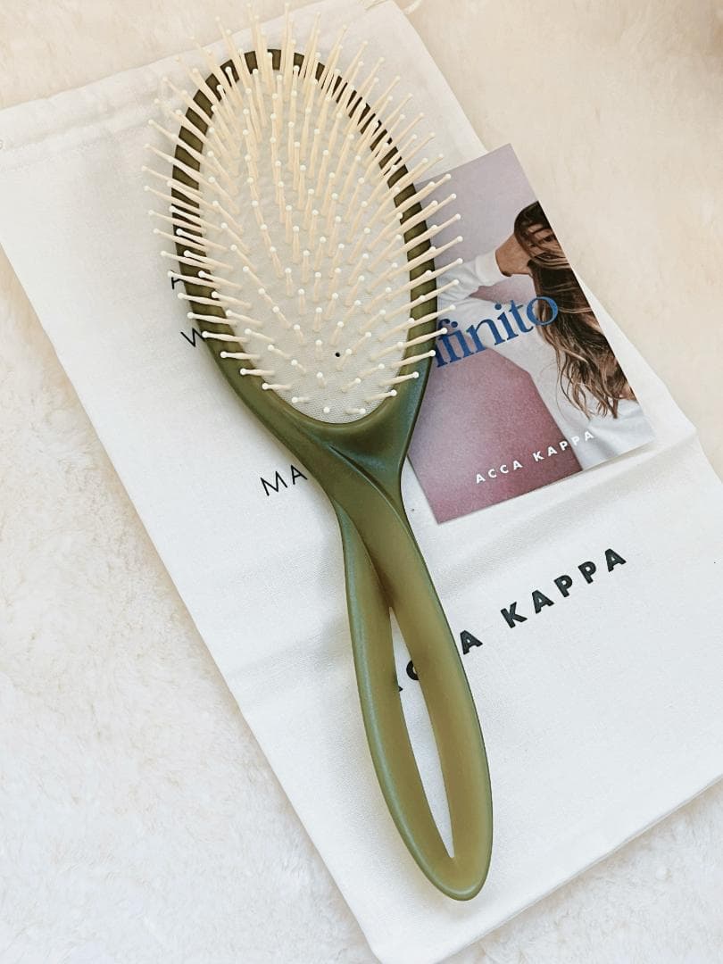 ACCA KAPPA ヘアブラシ オリーブグリーン