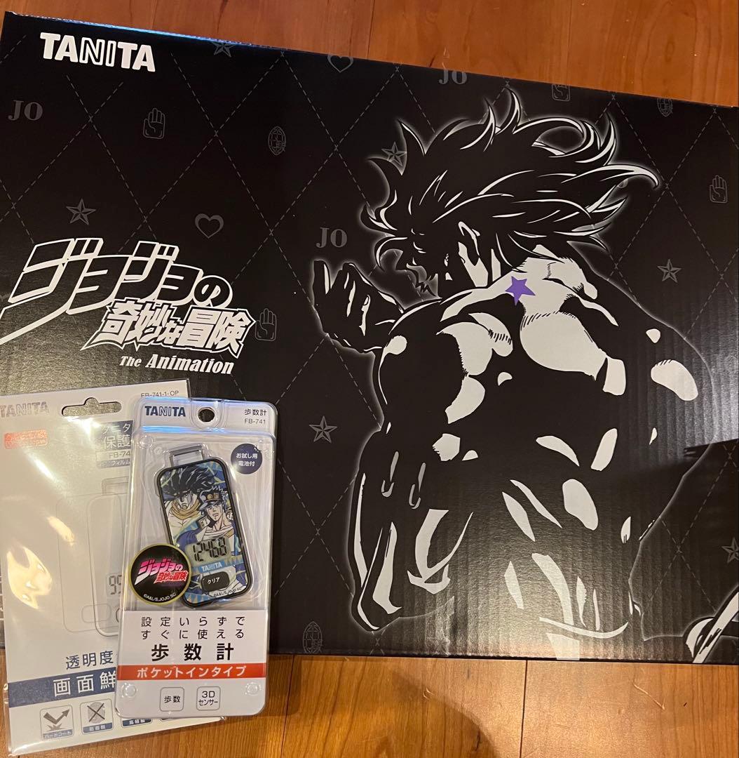 受注生産　タニタ ジョジョの奇妙な冒険 承太郎 歩数計 音声体組成計　体重計
