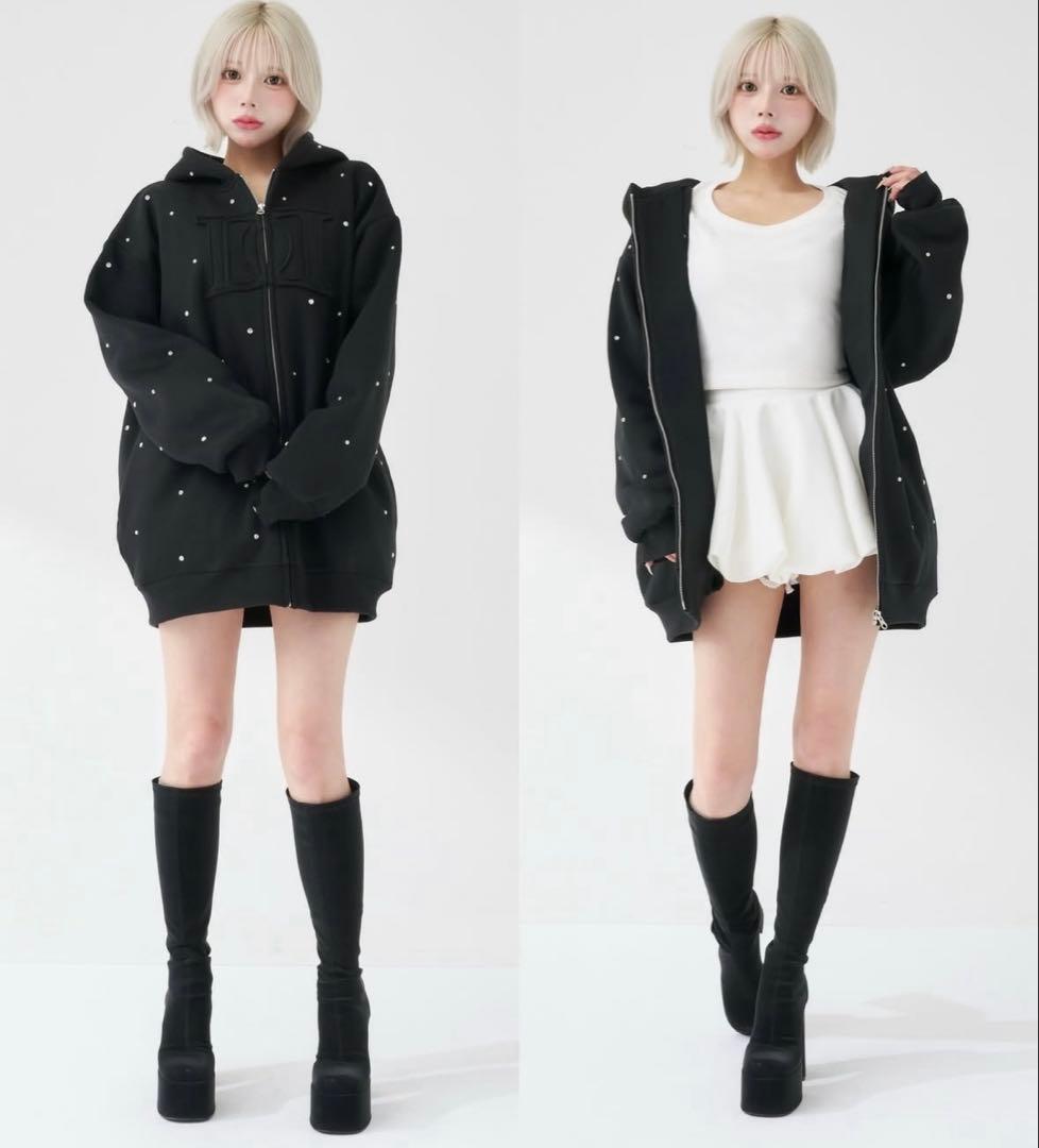 新品未開封 Darich DDロゴビージュジップパーカー