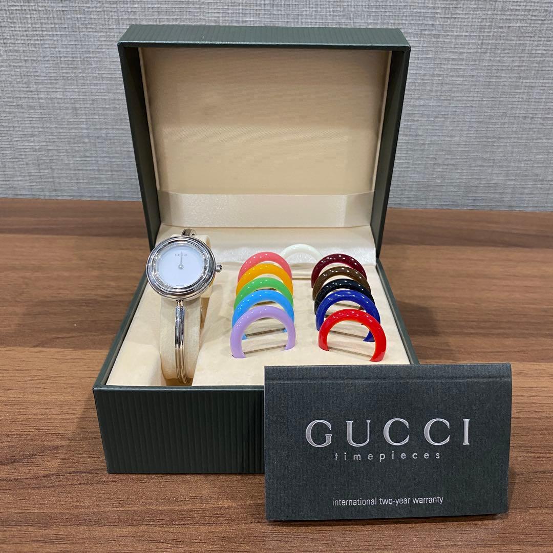 【美品箱付き】GUCCIグッチ 時計 チェンジベゼル11/12.2L