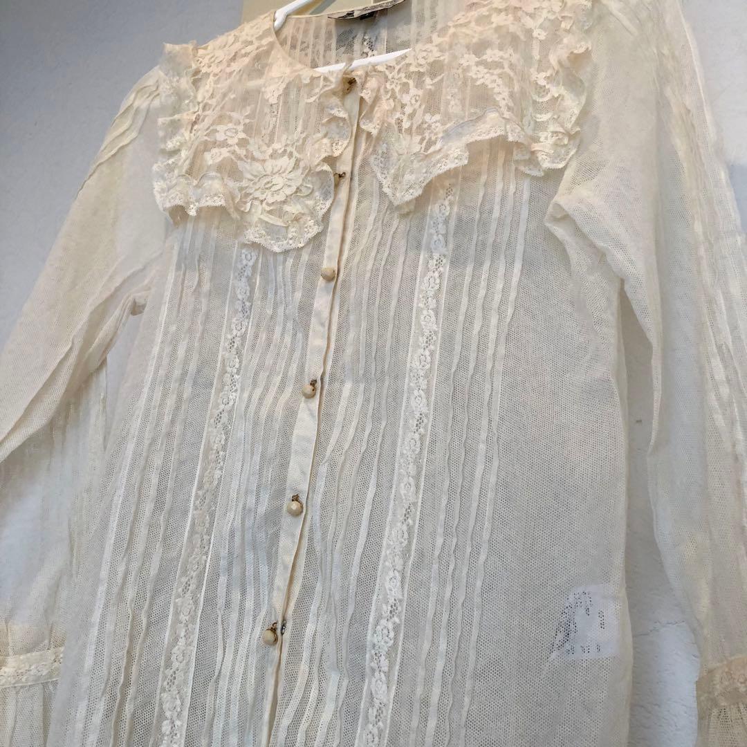 ルールロジェット leur legette レースアイボリー ブラウス サイズ1