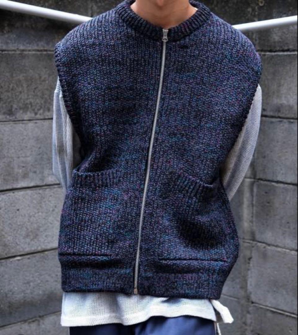 断捨離さん。専用 KNITTED TWO POCKET VEST M