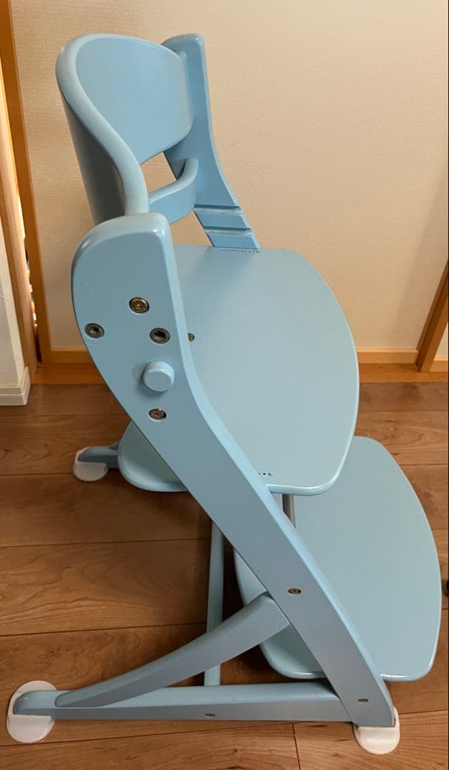 本日値下げ中　すくすくチェア　テーブル&ガード付き　大和屋　ベビーチェア　水色