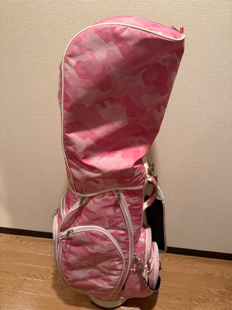 マークアンドロナ　ピンク迷彩ゴルフバッグ&ボストンバック　used品