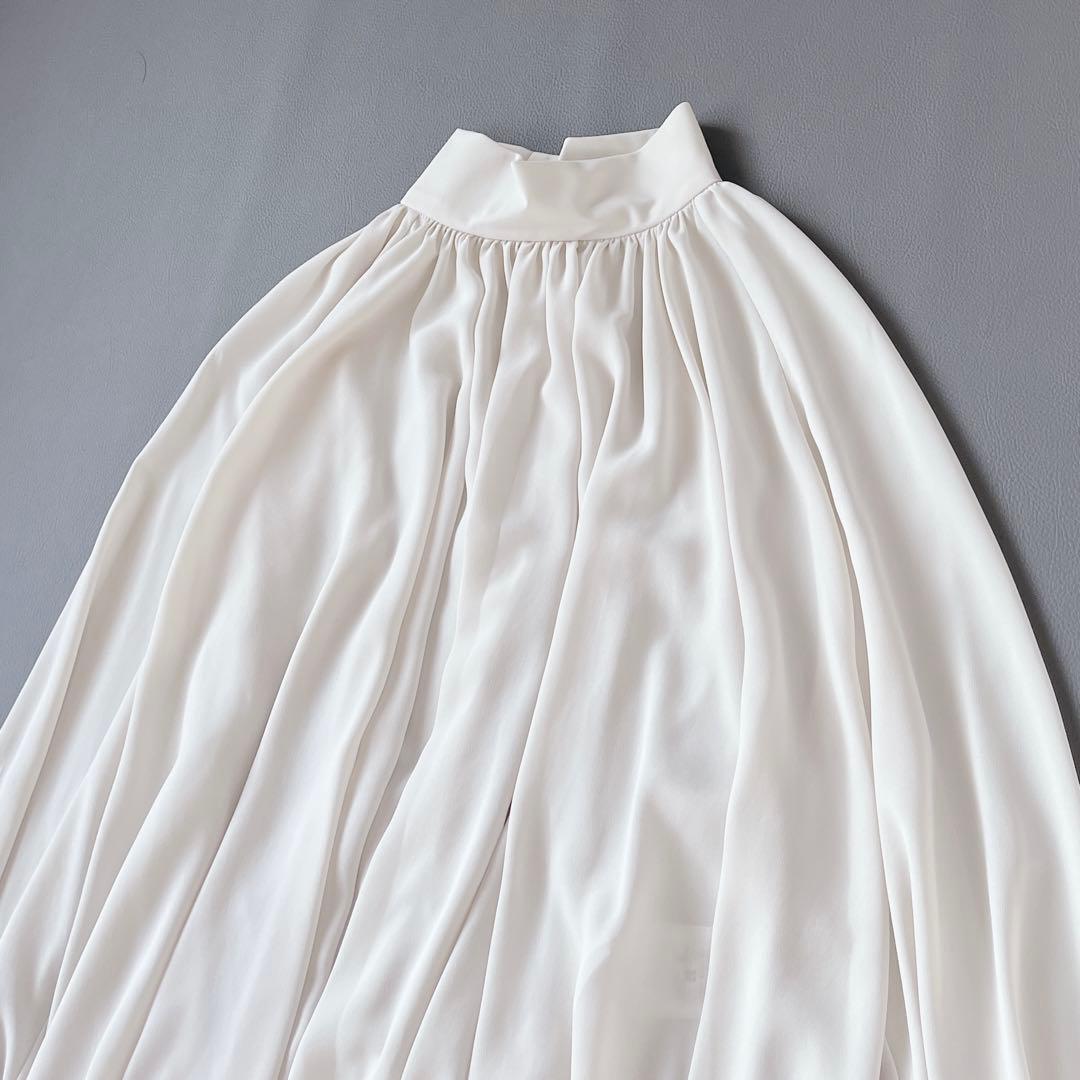 タグ付き✨BEIGE，RHYL ジョーゼット　スタンドカラー　ブラウス