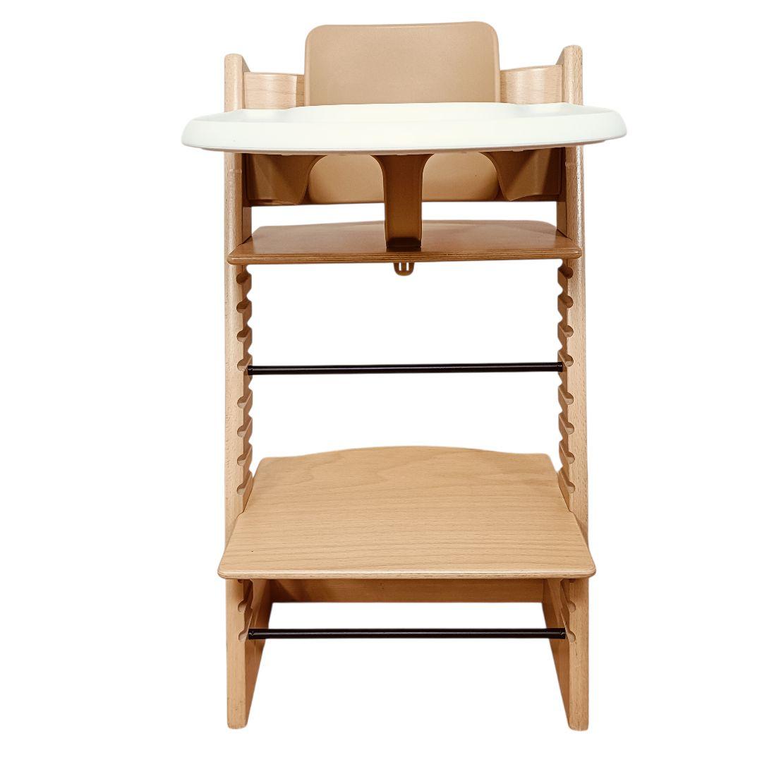 【組み立て不要】ストッケ トリップトラップ ナチュラル ベビーセット トレイ付