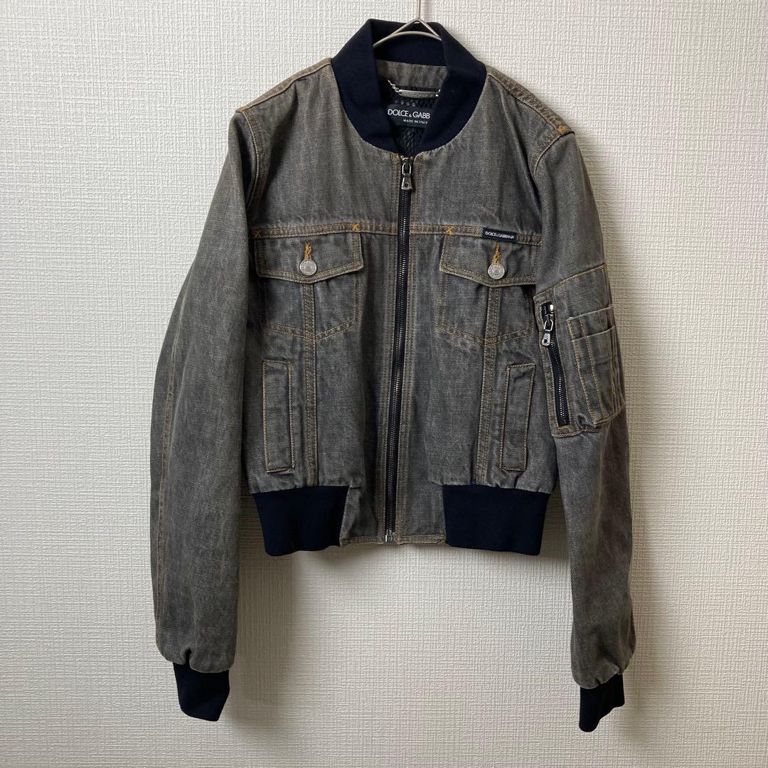 663 DOLCE&GABBANA デニムジャケット ブルゾン MA-1 40