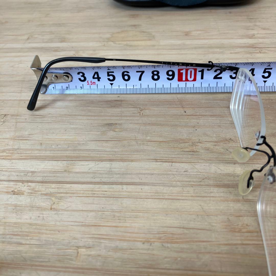 白山眼鏡店 チタニウム フレームレス A8 チタン メガネ