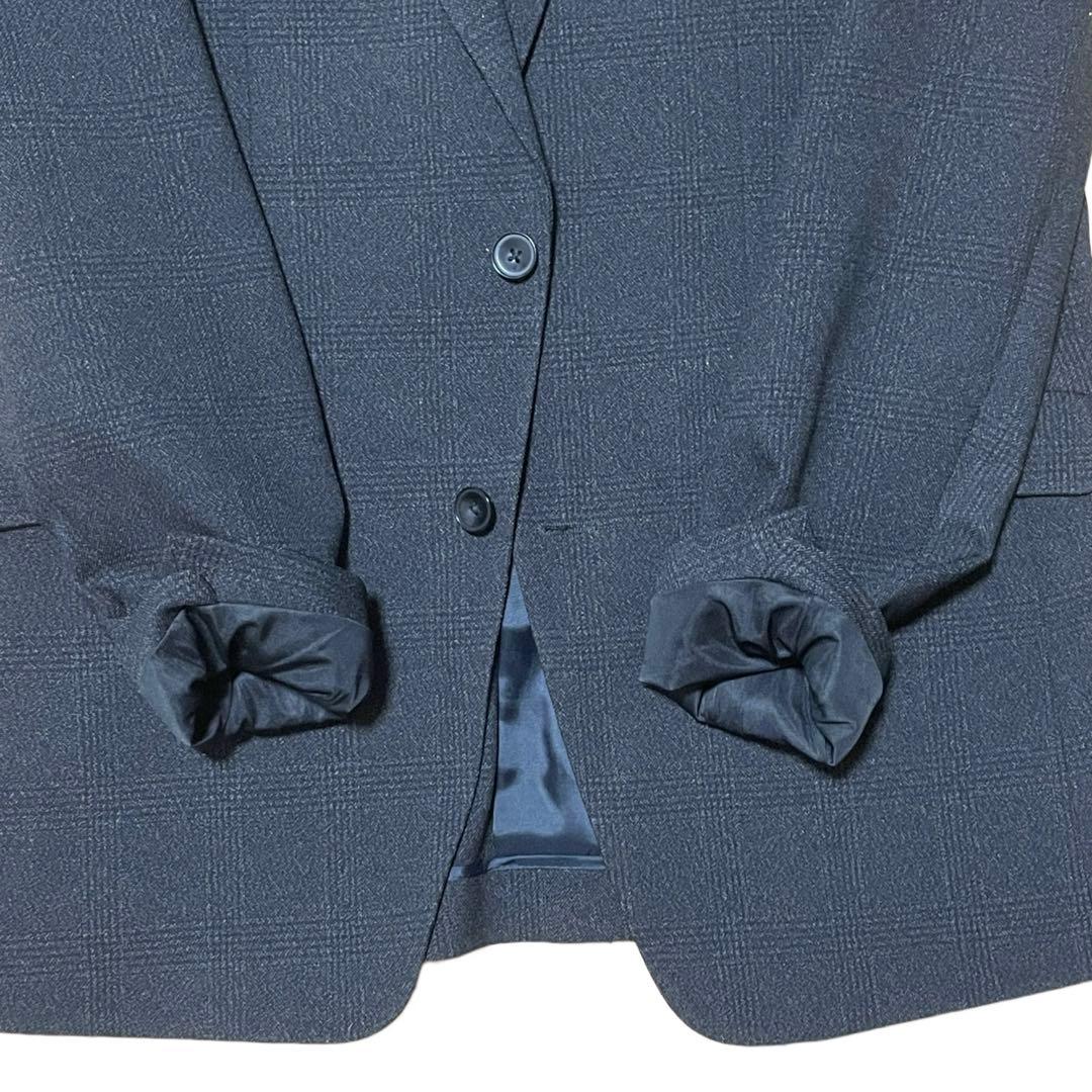 【美品】スーツセレクト スーツ グレー スリーピース A7 チェック柄