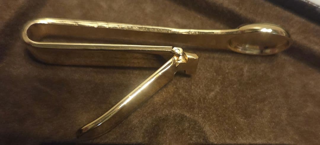 GUCCI ネクタイピン　カフスセット　ヴィンテージ　レッド　バーガンディ　箱付