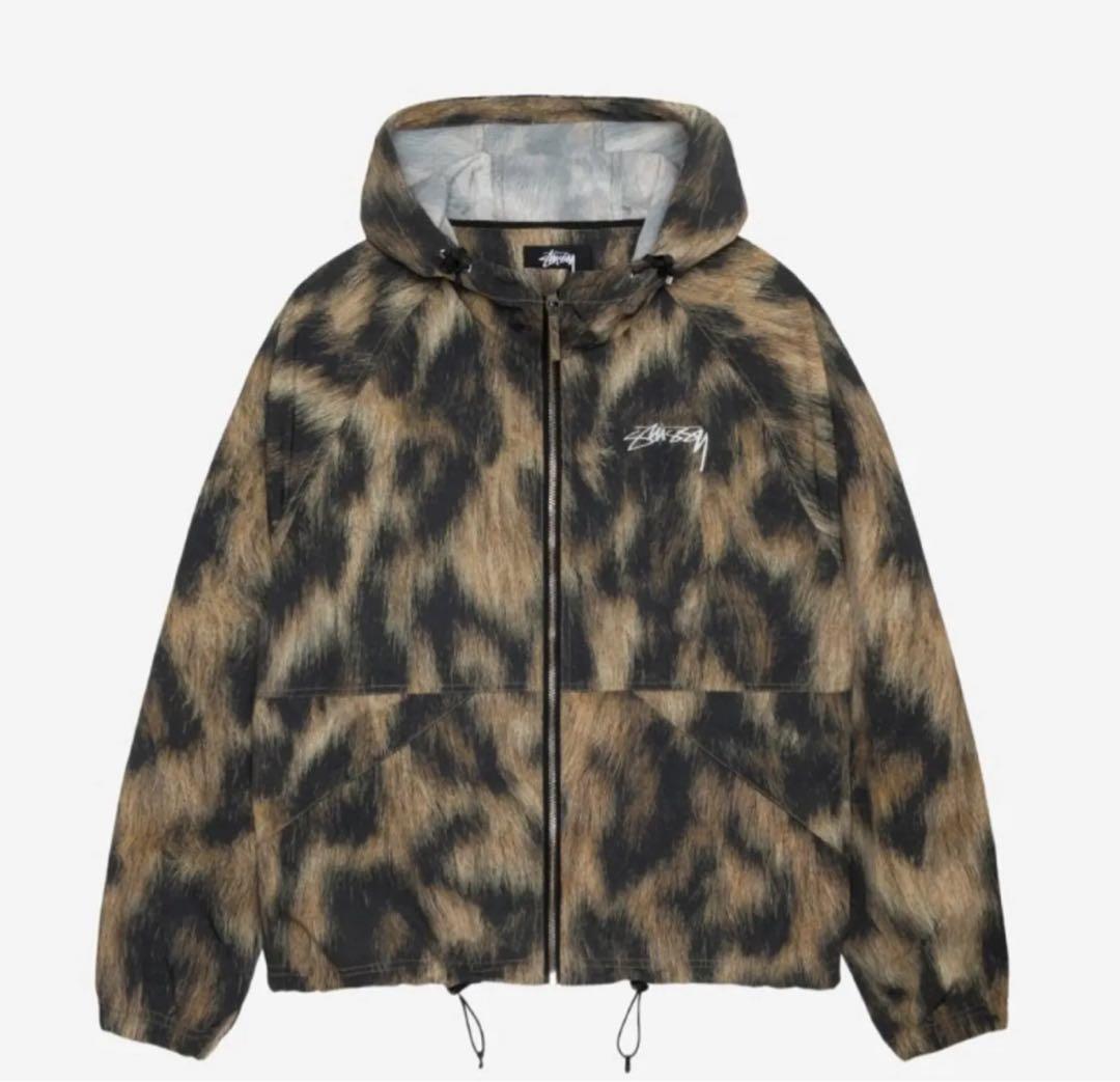 stussy beach shell jacket レオパード柄