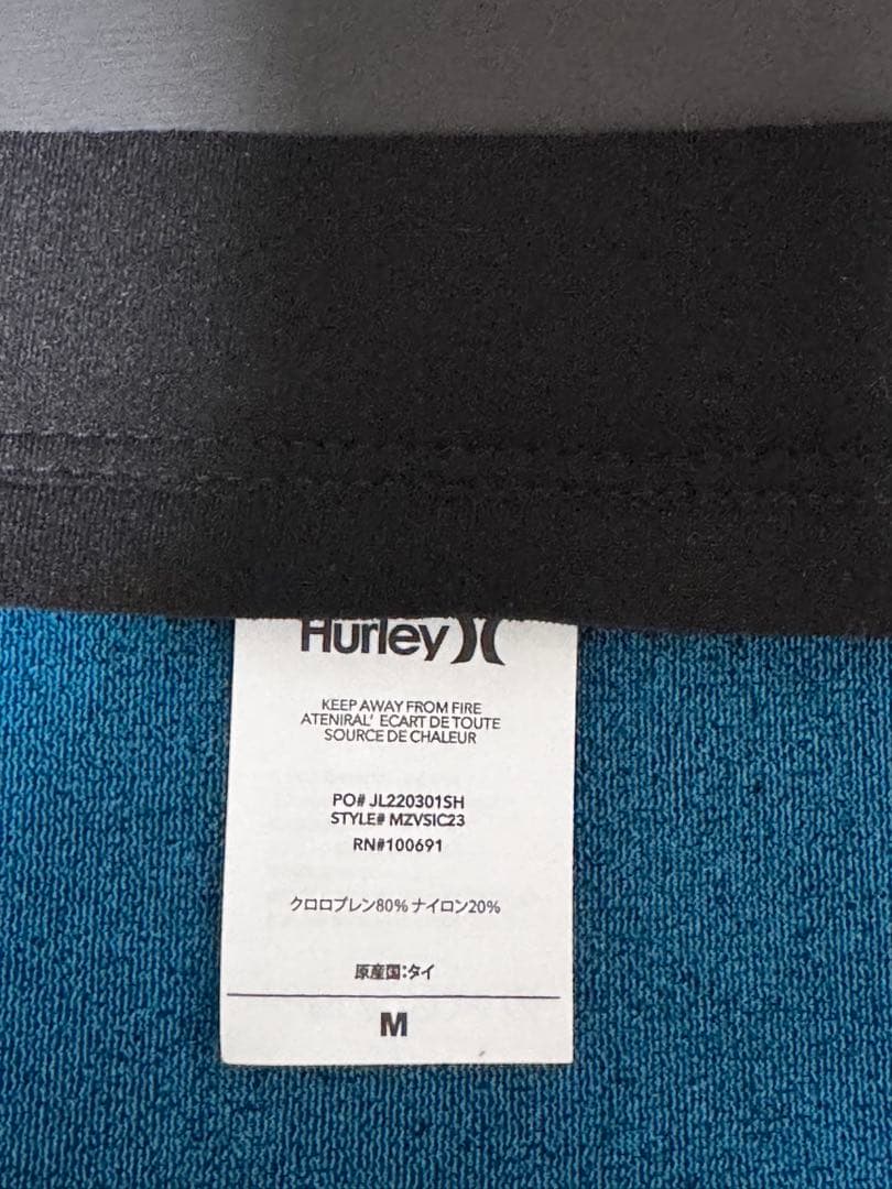 新品未使用品 Hurley【タッパー】 (SizeM)
