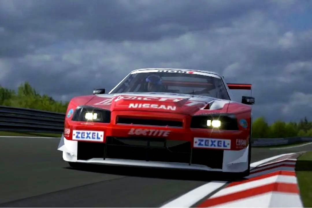 絶版 タミヤ 1/10 RC ロックタイト・ゼクセル GT-R R34 TA04