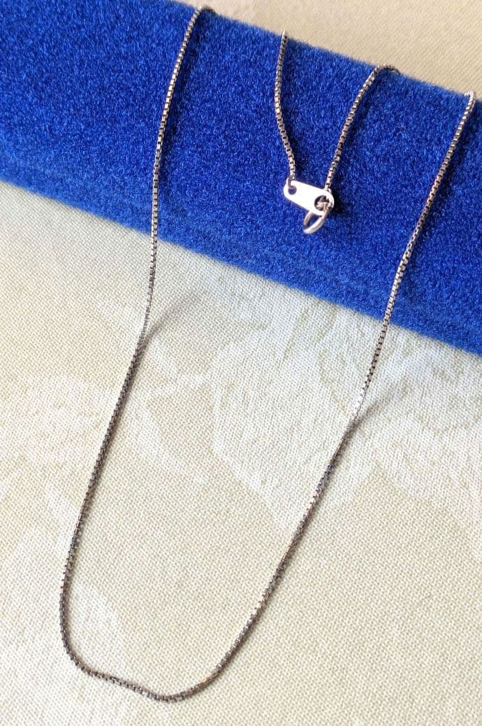 ♡ベネチアン ネックレス♡Pt850 幅1.0mm 40cm 造幣局刻印