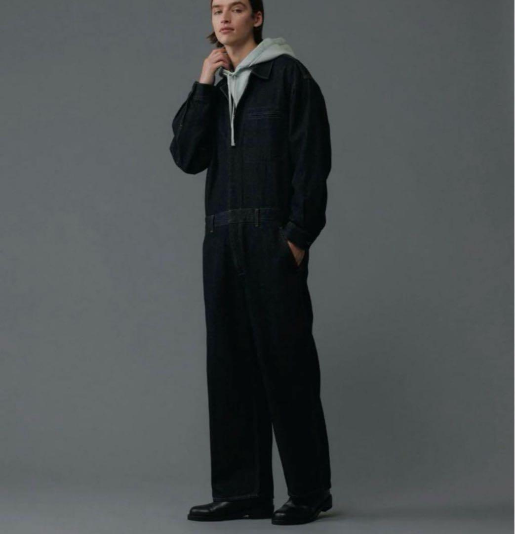 【未使用】ADAM ET ROPE' /リサイクルコットンデニム オールインワン