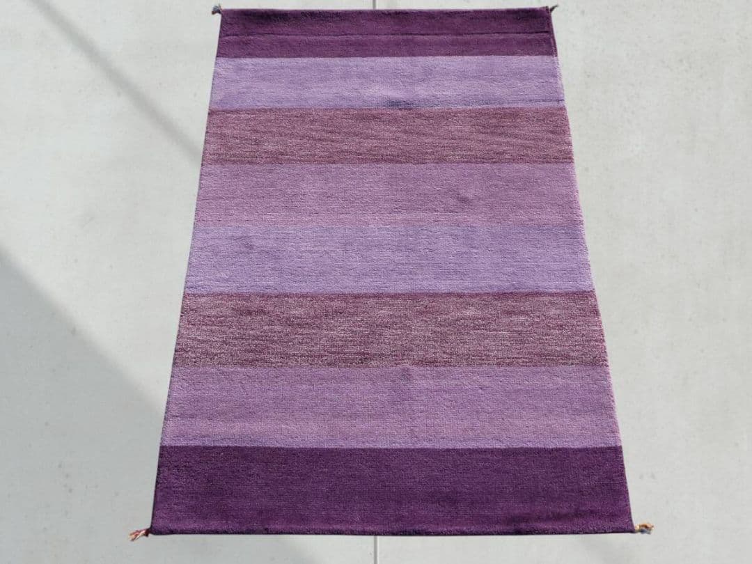 タイムセール　181×121cm　ギャッベ　手織り　ペルシャ絨毯　民族ギャッベ