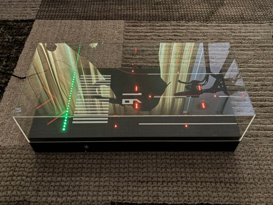 滑走路 福岡空港 RWY16 ジオラマ光ファイバー組込式ライトアップ 1/400