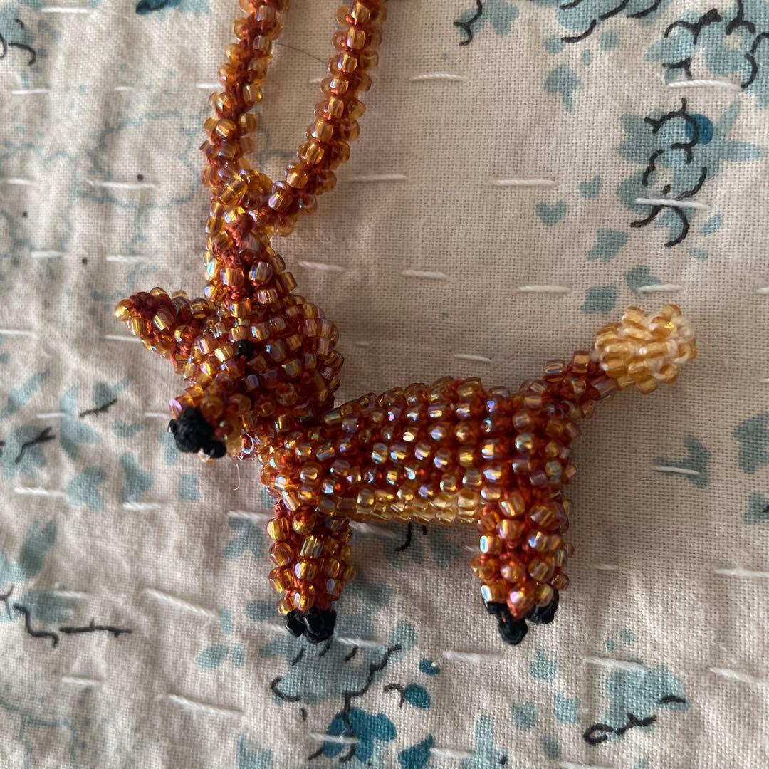 APROSIO & COアプロジオアンドコー ビーズネックレス　きつね