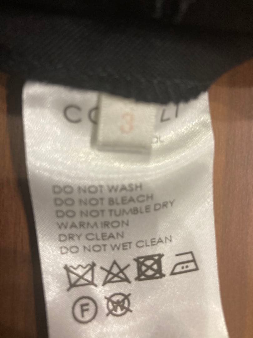 comoli 18aw ウールギャバ 2タックパンツ サイズ3